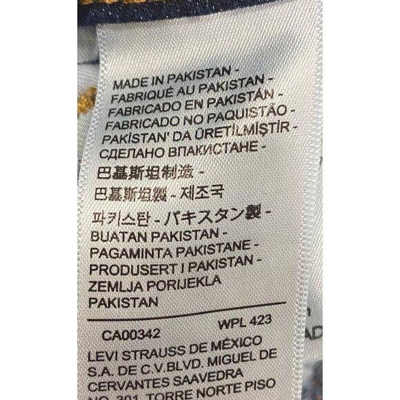 Levi’s 314 Shaping straight leg mid rise jeans women’s 32 dark wash stretch - Picture 6 of 11